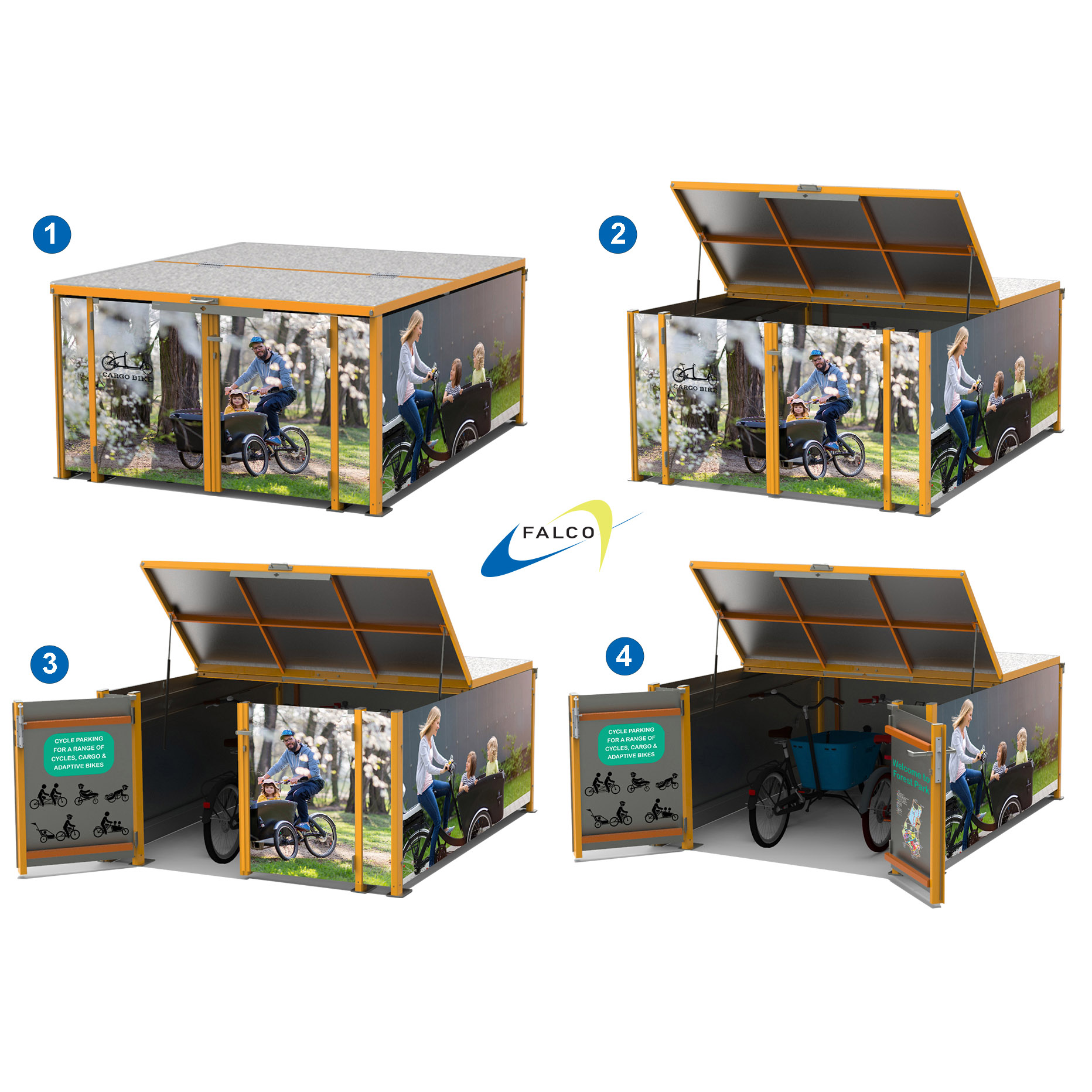 FalcoCargoBox Cargo Bike Shelter